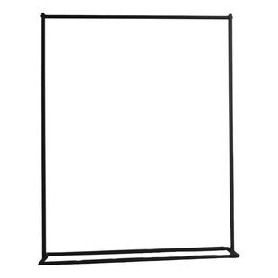 铁艺黑色落地式侧挂童装店挂衣架婚纱架男女服装店中岛货架展示架