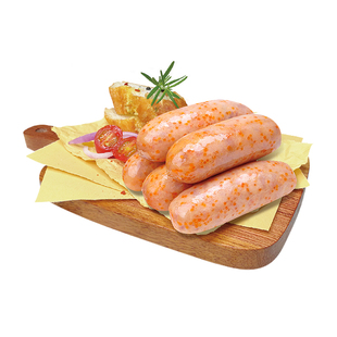 飞鱼籽香肠火山石烤肠地道台湾风味肉鱼卵空气炸锅热狗火腿肉肠