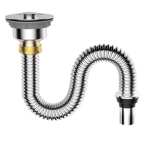 厨房洗菜盆下水管排水管配件洗碗池水槽不锈钢下水器防臭神器套装