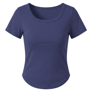 现代舞练功服女短袖修身显瘦形体训练上衣日常穿搭舞蹈服夏季新款
