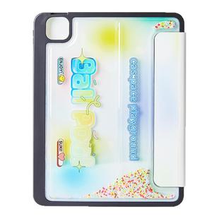 壳空间原创ball pool海洋球彩色流沙二折式设计适用苹果iPad平板电脑保护套Airpro5/7/air/10.9/11/12.9/13寸