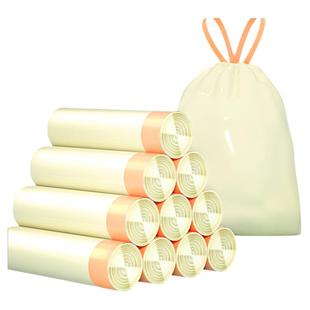 明信大垃圾袋加大号厨余加厚手提式家用抽绳特厚厨房专用大塑料袋
