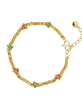 新中式沙金蝴蝶手链女饰