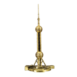 东方明珠塔金属建筑模型摆件上海旅游纪念品礼品工艺品桌面装饰品