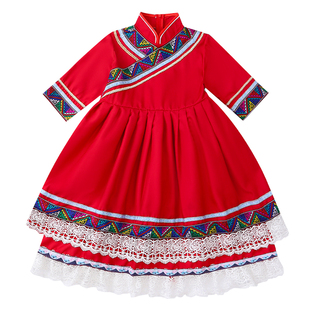 少数民族服装男女童三月三广西壮族名族儿童服饰苗族哈尼族土家族