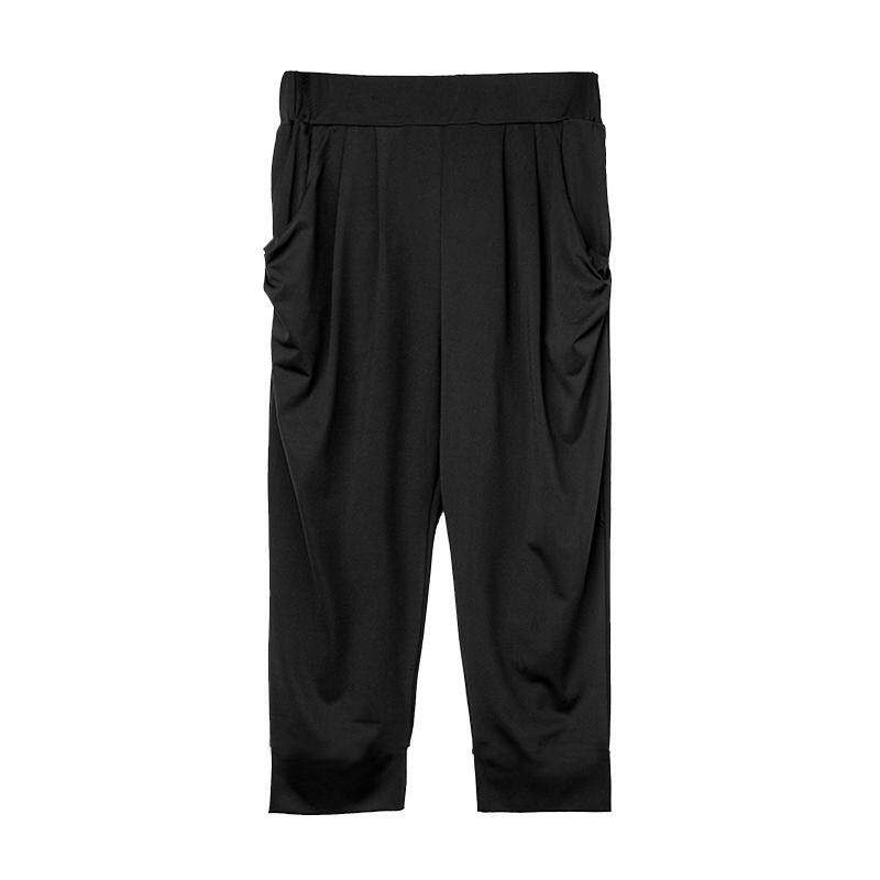 胖mm8XL大码女装加肥200斤七分裤女150夏薄款160冰丝6XL妈妈裤7XL