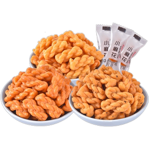 小麻花单独包装袋装休闲食品饼干面包小吃解馋零食品大礼包批发