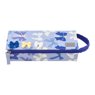 日本KOKUYO国誉Campus横开笔袋女生加藤木蝴蝶结系列大容量文具盒中小学生高颜值铅笔盒可拆卸DIY