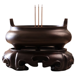 铜香炉家用供奉纯铜香炉檀香香薰炉室内仿古宣德炉线香炉香火铜炉