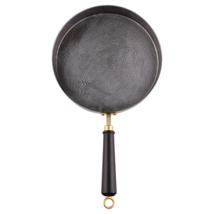 平野匠归手工锻铁锅平底牛排煎锅大号烙饼家用炒菜不沾锅无涂层