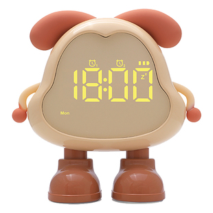 儿童智能闹钟学生专用2025新款强力叫醒女孩男孩带定时器学习开学