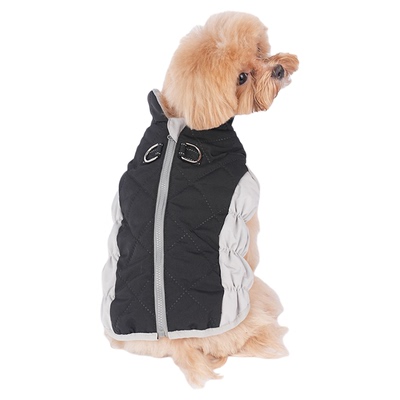 趣派小型犬撞色拼接马甲