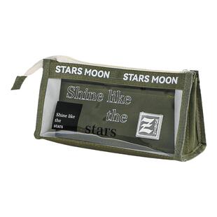 三角形立体痛包笔袋初中男生大容量高颜值文具笔袋简约男孩铅笔盒