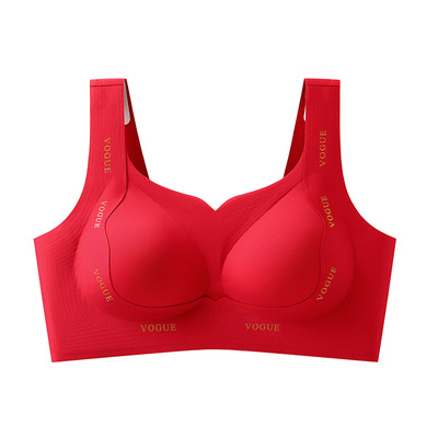 本命年大胸显小防下垂新娘套装