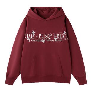 BJHG不计后果贴贴连帽卫衣男春秋美式潮牌宽松暖皮恒温情侣上衣