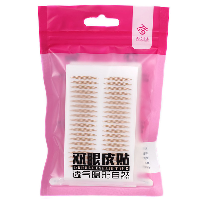 网状蕾丝橄榄形自然肉色双眼皮贴
