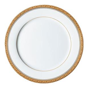 Noritake则武陶瓷餐具轻奢高端盘子碗金银边深盘会所餐厅西餐摆台