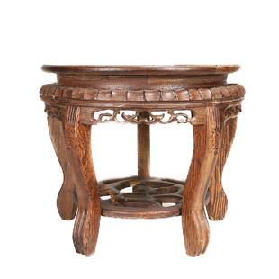 加高底座托架花盆奇石头木托盘花瓶佛像摆件陶瓷鱼缸底座缸架实木