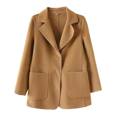 双面毛呢高档西装外套女2025秋冬新款中年妈妈高级感冬季羊毛呢子