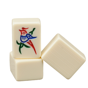 御圣麻将套装竹丝密胺家用手搓麻将牌手打大号麻雀牌搭配麻将台垫