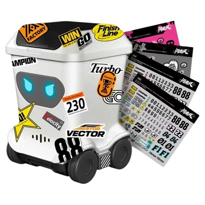 垃圾桶迷你遥控车四驱rc桌面小汽车赛儿童男孩玩具黑科技新年礼物