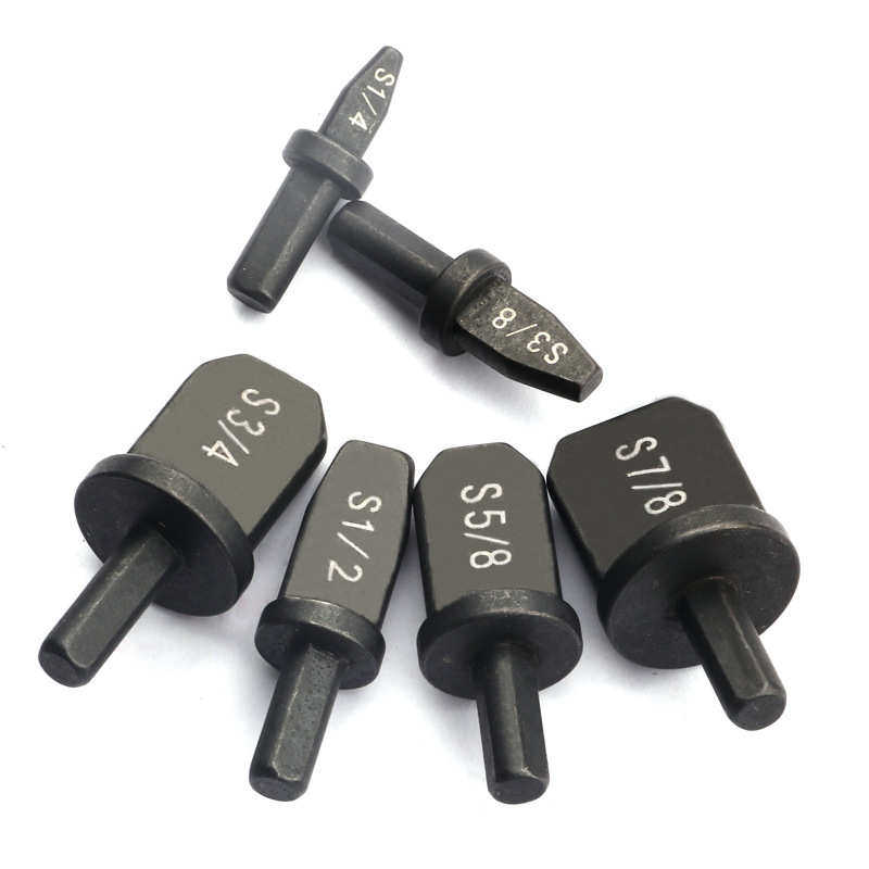 空调铜管扩孔器扩管器胀管器 6件套电动胀管头扩口头维修锻造工具