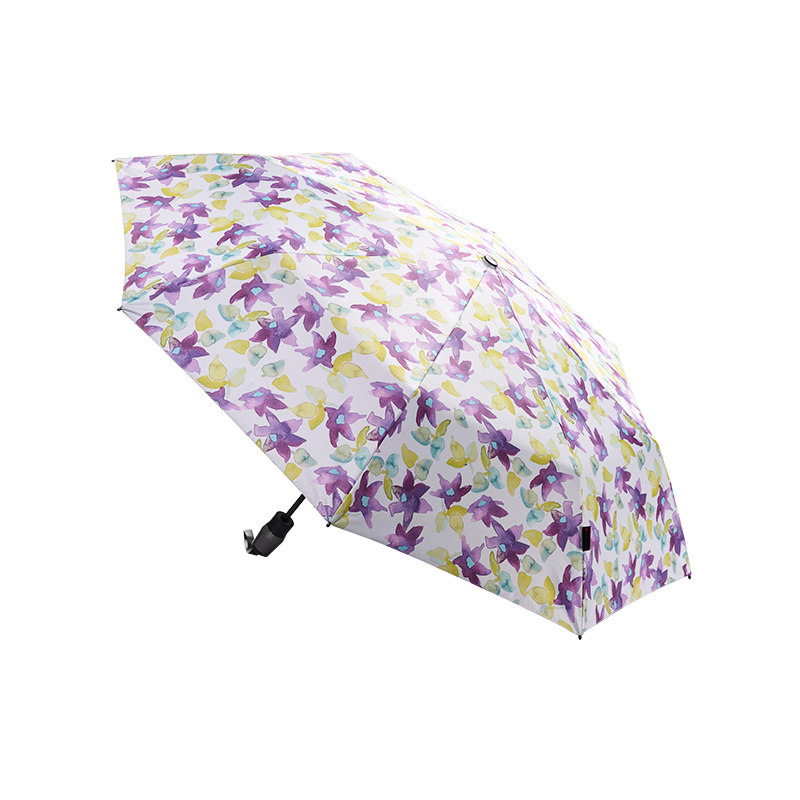 knirps黑胶防爆自动晴雨伞碎花