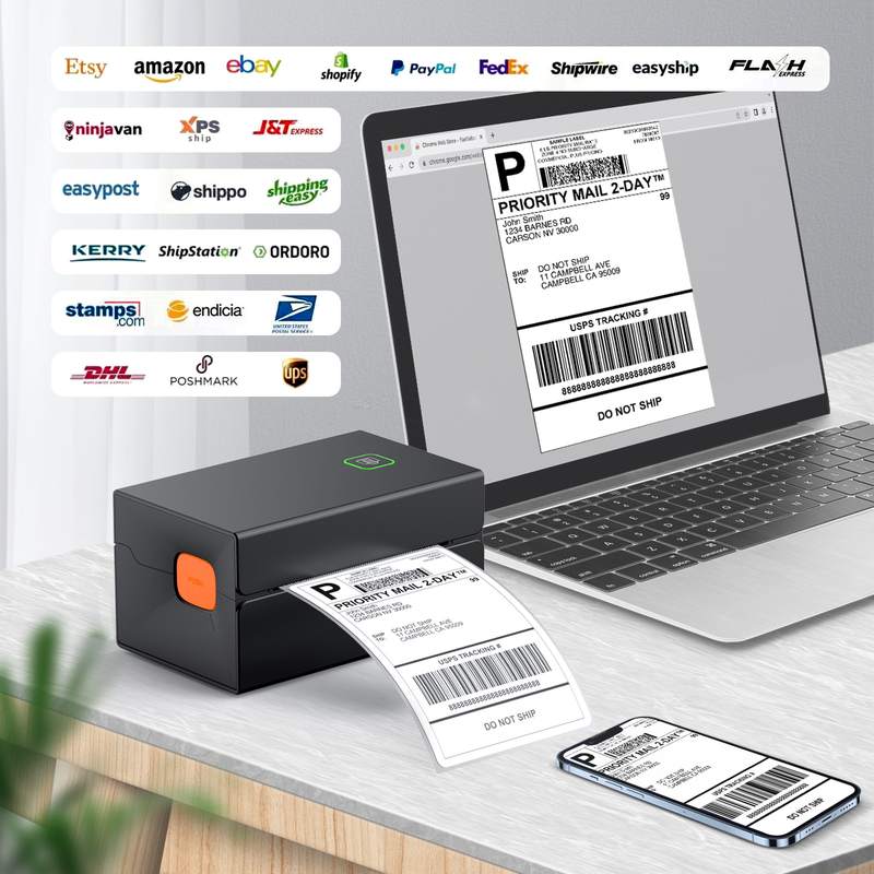 快递打单机一联单小型快递标签单面打电子单机热敏打印机通用单