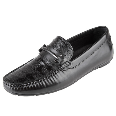 卡塞利尼豆豆鞋真牛皮低帮驾车