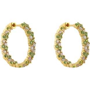 迪丽热巴同款金色圈圈耳环女2025新款爆款高级感耳钉巨好看耳饰冬