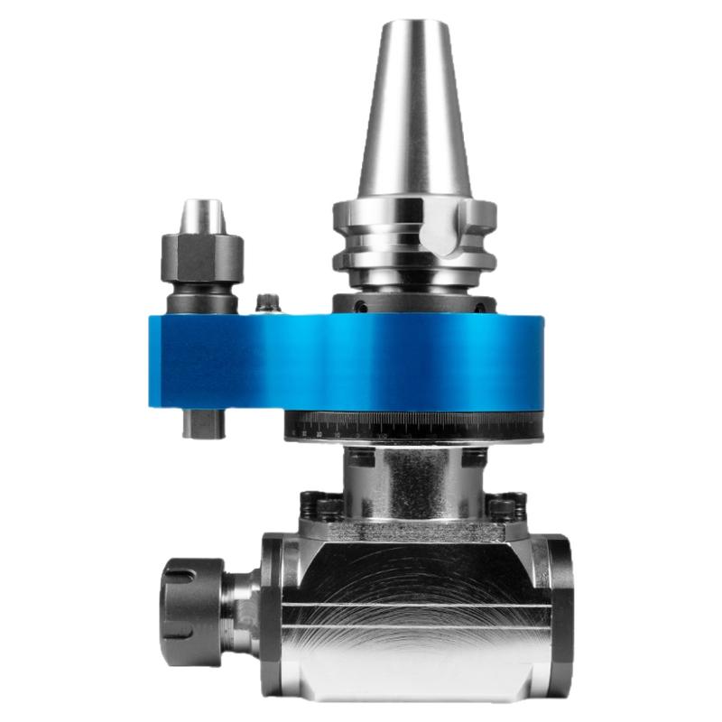 90度数控BT30/40/50直角双头万向角度CNC加工中心精密侧铣头刀柄