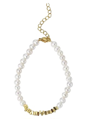 共度饰光女天然珍珠进口沙金