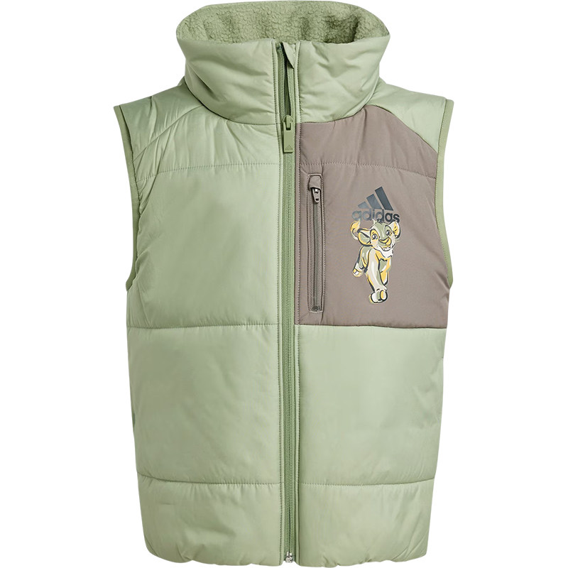 Adidas/阿迪达斯正品冬季小童运动立领拉链保暖潮流棉马甲IV9641