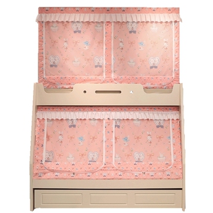 子母床蚊帐家用2026新款防摔儿童上下铺床宿舍上铺遮光床帘一体式