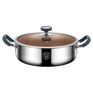 特厚316L不锈钢汤锅火锅食品级家用商用电磁炉专用锅大容量汤蒸锅