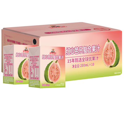 100%红心芭乐汁200ml整箱