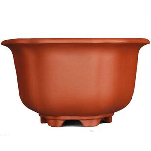 蔓木人紫砂宜兴紫砂花盆盆景盆精品手工古典素面绿植红清水泥树桩