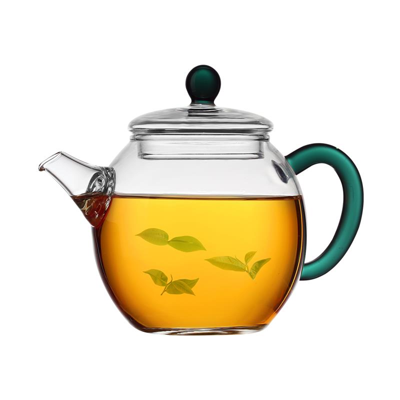 北大史玻璃泡茶壶手工耐热透明