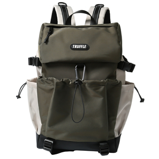 TRUFFLE潮牌大容量旅行双肩包男初中高中学生书包女登山电脑背包