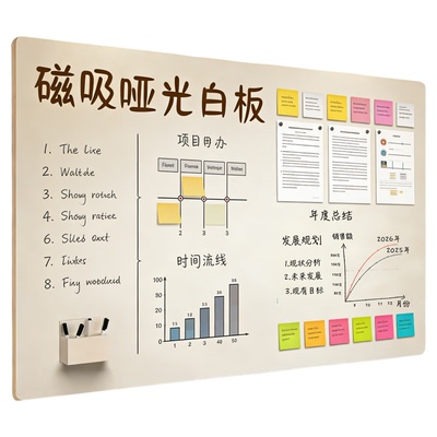 哑光白板墙贴家用教学白板
