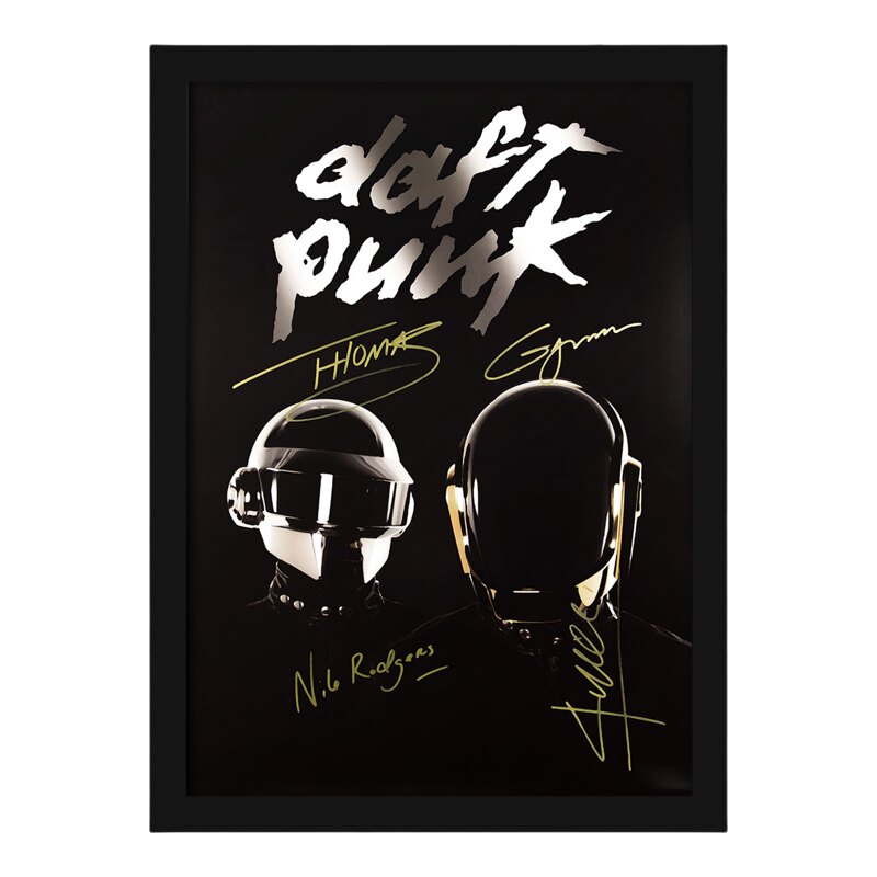 DaftPunk蠢朋克带框海报装饰画