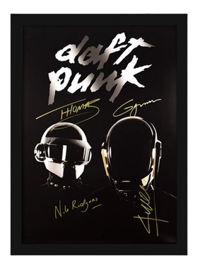 DaftPunk蠢朋克带框海报装饰画