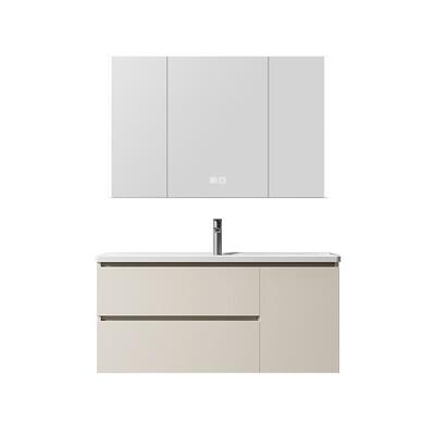 惠达卫浴奶油风浴室柜组合