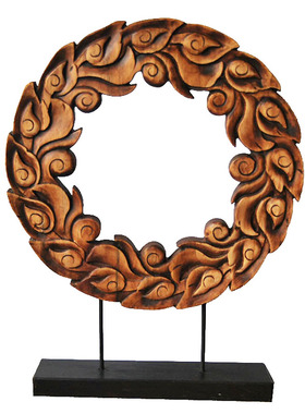 实木实木雕刻东南亚家居摆件