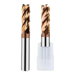 55度4刃钨钢硬质合金铣刀钢用立铣刀加长涂层加工中心刀不锈钢用