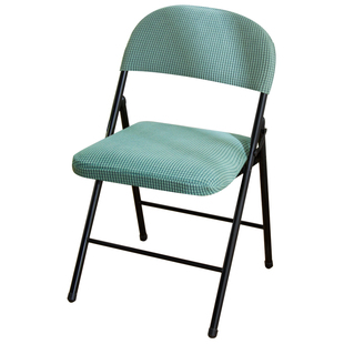 家用折叠椅椅套靠背套坐垫套办公会议电脑员工防尘椅子套罩2件套