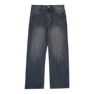 Hualun美式高街直筒牛仔裤夏季潮流男生宽松裤子百搭ifashion长裤