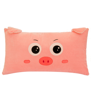 可拆洗毛绒玩具猪猪兔子玩偶布娃娃可爱抱枕长条枕头男生睡觉公仔