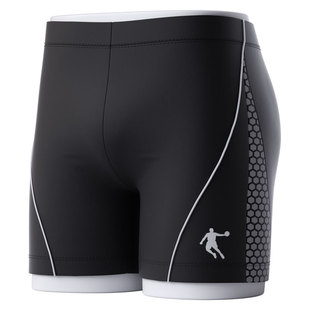 乔丹2025年新款海边沙滩泳裤男士平角游泳裤防尴尬速干泡温泉泳裤