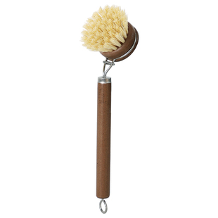 甄选版厨房天然剑麻洗锅刷大铁锅唰家用碗碟清洁擦洗实木长柄刷子